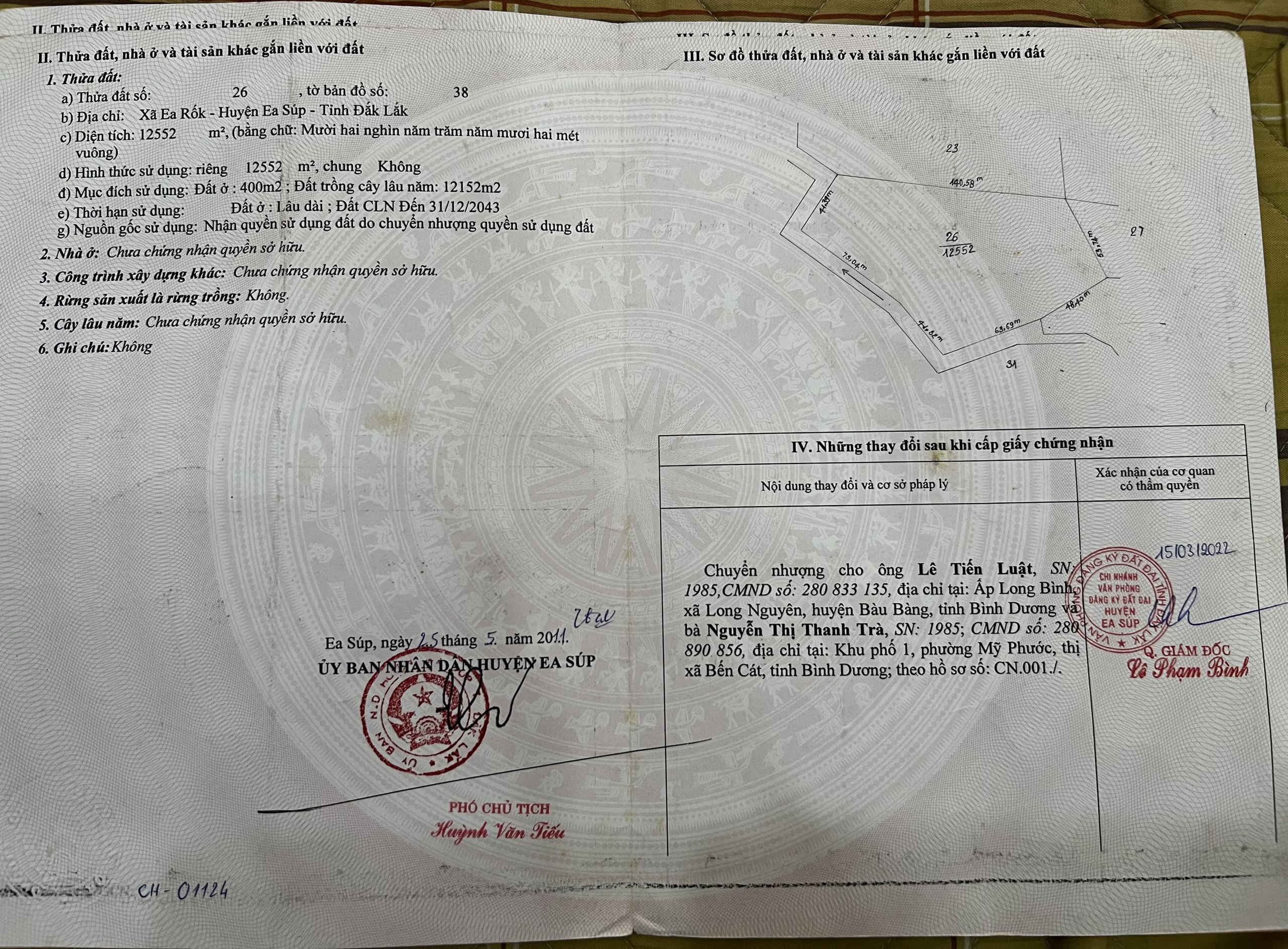 ĐẤT TRANG TRẠI 36.733M CÓ 400M THỔ CƯ TRỌN GIÁ 1,3 TỶ